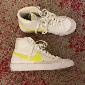 Nike Blazers Neon Yellow